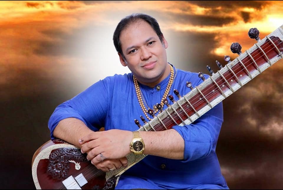 Portrait of Pandit Prateek Chaudhuri