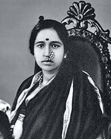 Portrait of Gangubai Hangal