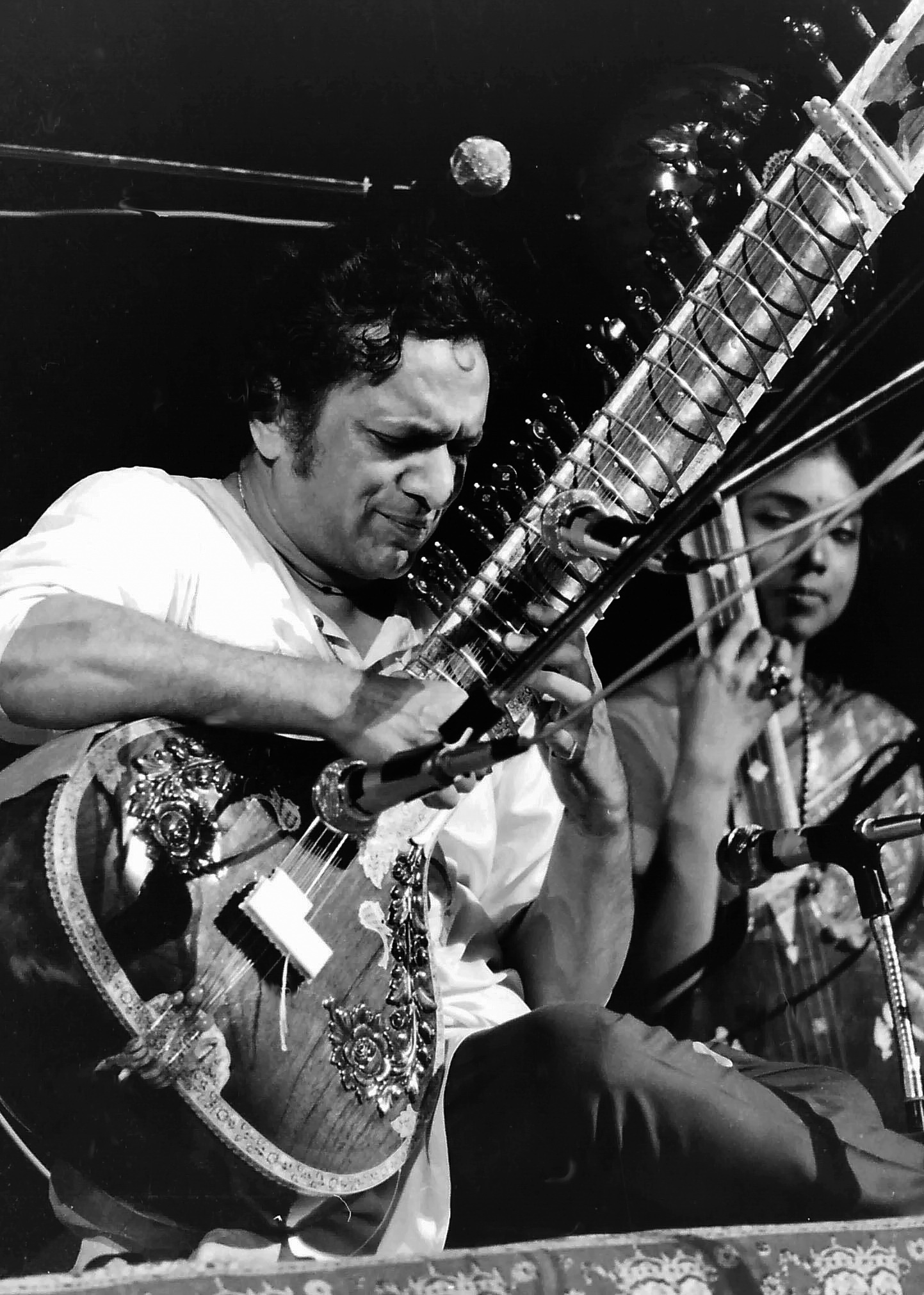 Portrait of Pandit Ravi Shankar