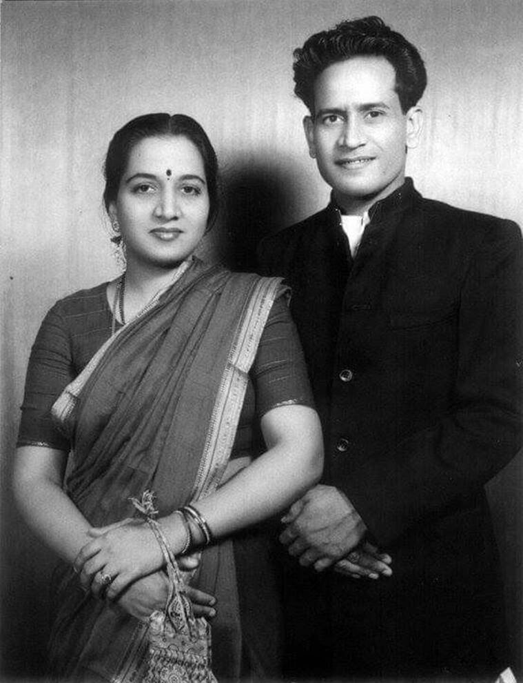 Bhimsen Joshi photographed with Vatsala Mudholkar in 1951.